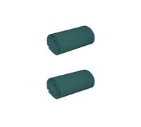 Lot de 2 draps Housse Jersey Bleu Canard Bonnet 40 cm 90x200