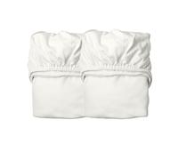 Lot De 2 Draps Housse Lit Junior ? Blanc
