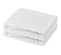 DODO Draps-housses Lot de 2 Jersey 100% coton Blanc 60 x 120 cm