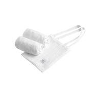 Lot de 2 draps housse ovales en coton - galopin blanc 60X120