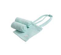 Lot de 2 draps housse ovales en coton - galopin bleu ciel 60X120