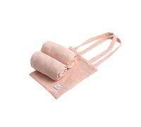 Lot de 2 draps housse ovales en coton - galopin rose 60X120