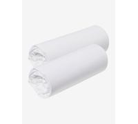 VERTBAUDETLot de 2 draps housse pour berceau bébé et cododo en jersey extensibleblancTU
