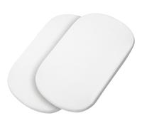 Lot de 2 draps housse pour nacelle Oria blanc