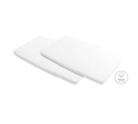 Lot de 2 draps housse Zina/Calidoo/Amara Blanc