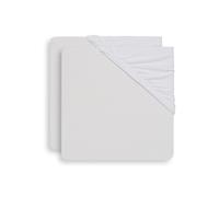 Lot de 2 draps housses 40x80 cm Jersey White