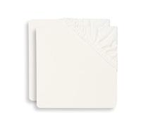 Lot de 2 draps housses 60x120 cm en Jersey Ivoire - Jollein