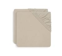 Lot de 2 draps Housses 75x95 cm en Jersey pour Tapis de Parc Nougat - Jollein