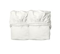 Lot de 2 draps housses bébé Blanc