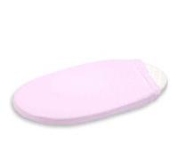 Lot de 2 draps housses bébé coton bio pour berceau et couffin ovale 40x80 rose Rose G