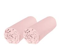 Lot de 2 draps housses bébé coton bio spécial Cododo 50x80 rose - Rose - P'tit Basile