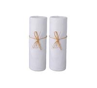 Lot de 2 draps housses bébé jersey bio blanc 60x120