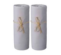 Lot de 2 draps housses bébé jersey bio spécial Cododo 50x80 gris - P'tit Basile