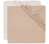 Jollein Drap-housse en jersey - pour lit enfant - Blush/Wild Rose - lot de 2-70/75 x 140/150 cm - drap-housse en coton - certifié OEKO-TEX