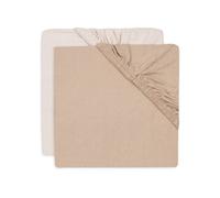 Lot De 2 Draps Housses En Jersey De Coton Rose Pâle Et Rose Sauvage 70X140