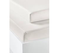 VERTBAUDET Lot De 2 Draps-Housses Enfant en Coton Recyclé écru 90X140