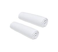 Today Draps-housses Lot de 2 140x190 cm 2 personnes 100% coton craie