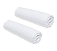 Today Draps-housses Lot de 2 140x190 cm 2 personnes 100% coton craie