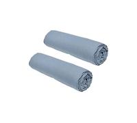 Today Draps housses Essential Lot de 2 90 x 190 cm 1 personne 100% coton Denim