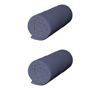 Lot de 2 draps Housses Jersey Bleu océan Bonnet 40 cm 140x190/200