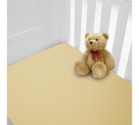 Lot de 2 draps-housses luxueux en percale - Pour lit de bébé - Disponibles en 12 couleurs