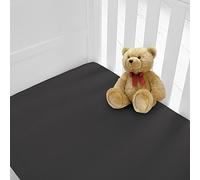 Lot de 2 draps-housses luxueux en percale - Pour lit de bébé - Disponibles en 12 couleurs