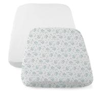 Chicco Draps Housses avec Coins Élastiques Compatible Next2Me, 2 Pièces, 50 x 83 cm, 100% Coton, 2 Draps Housses avec Coins Élastiques - Accessoires Bébés Nouveaux-Nés 0 Ans et Plus