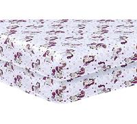 Lot de 2 draps-housses pour lit de bébé - 60 x 120 cm - Licorne