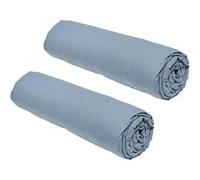 Today Draps housses Essential – Lot de 2 160 x 200 cm 2 personnes 100% coton Denim