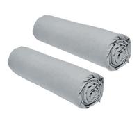 Lot de 2 draps housses TODAY Essential - 160 x 200 cm - 2 personnse 100% Coton -
