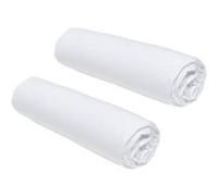 Lot de 2 draps housses TODAY Essential - 90 x 190 cm - 1 personne - 100% Coton - Craie