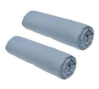Today Draps housses Essential Lot de 2 90 x 190 cm 1 personne 100% coton Denim