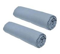 Lot de 2 draps housses TODAY Essential - 90 x 190 cm - 1 personne - 100% Coton - Denim