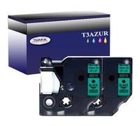 Lot de 2 DYMO D1 45019 RUBAN MARQUEUR GÉNÉRIQUE NOIR / VERT S0720590- 12 mm * 7 m G