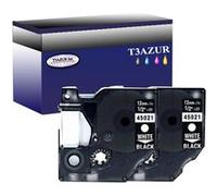 Lot de 2 DYMO D1 45021 BANDE DE MARQUEUR GÉNÉRIQUE BLANC / NOIR S0720610- 12 mm * 7 m G