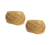 Lot de 2 ébauches de chanvre bio pour la fabrication de bougies à l'huile de bricolage, non et respectueux de l'environnement (30M)