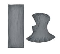 Lot de 2 écharpes hijab légères et respirantes pour femme, châle, couvre-cou, châle pour prières, festivals, châle, gris, Taille unique