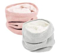 Lot de 2 Écharpes Unisexes en Boucle pour Femme et Homme Écharpe Tricotée en Tube pour la Marche la Course le Ski L'extérieur Usage Quotidien Femme et Homme