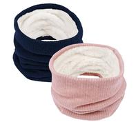 Lot de 2 Écharpes Unisexes en Boucle pour Femme et Homme Écharpe Tricotée en Tube pour la Marche la Course le Ski L'extérieur Usage Quotidien Femme et Homme