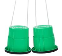 Lot de 2, Échasses Antidérapantes, Entraînement Équilibre | Echasse Garçon et Filles, PE Vert, pour Jardin et Aire de Jeux, Jouets d'Entraînement à L'Équilibre