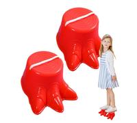 Lot de 2 échasses pour - Jeu de pique-nique classique avec forme de pied dinosaure | Pour compétition scolaire, parc carré, sports de plein air, accessoire d'exercice