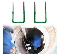 Lot de 2 échelles de puits de fenêtre robustes réglables pour cave, escalade murale, pour maison, garage, terrasse - Support en acier 20 x 15 x 2 cm