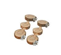 Lot de 2 échelles en bois massif de qualité supérieure pour hamster, échelles à bûches avec marches d'escalade pour oiseaux et autres petits animaux