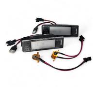 (Lot de 2) Eclairage Feu de Plaque d'Immatriculation avec ampoule et connectique compatible pour Citroën C3 II C-Elysée DS3 DS5 Peugeot 207 CC 208 II 307 308 I 3008 I 508 I 301 et 3008 OEM 6340F0
