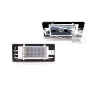 Lot de 2 éclairages Blancs pour plaques d'immatriculation compatibles avec Renault Espace Scenic Laguna Fluence Captur Modus et Dacia Duster Lodgy et Logan.