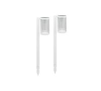 (Lot de 2) Eclairages LED 25 lm Solaire à planter Idéal éclairage d'allée et chemin