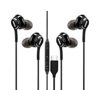 Lot de 2 écouteurs filaires USB C de type C avec micro et contrôle du volume, écouteurs intra-auriculaires USB C pour Samsung Galaxy S24 S23 S22, iPad Pro/Air, Google Pixel 8 7, OnePlus