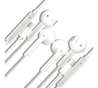 Lot de 2 écouteurs filaires USB C de type C avec micro et contrôle du volume, suppression du bruit pour iPhone 17/16/15 Pro Max/Plus, Galaxy S23/S22/S21/S20, iPad Pro, Huawei Pixel