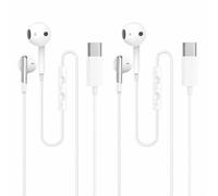 Lot de 2 écouteurs filaires USB-C pour Google Pixel 10 9 avec contrôle du volume