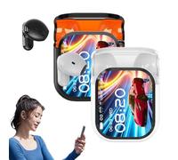 Lot de 2 écouteurs sans fil Bluetooth 5.4 avec écran LED haute fidélité étanches IP55, traduction AI en temps réel, traducteur bidirectionnel 140 langues, suppression du bruit pour le sport